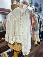 Load image into Gallery viewer, ISABEL MARANT White Blend Prairie style Button Up Top