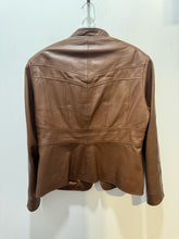 Load image into Gallery viewer, Zelda Brown Lamb Leather Jacket, Size 14