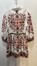 Load image into Gallery viewer, Cleobella White Print Print Long sleeve mini Dress