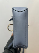 Load image into Gallery viewer, CHLOE Dusty Blue Leather Logo Size Small crossbody Purse