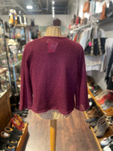 Load image into Gallery viewer, Margaret O'Leary Wine Mohair blend woven tank top W/matching Sweater, Size 2=M