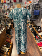 Load image into Gallery viewer, La Double J's seafoam Blend Floral Short sleeve maxi Dress, Size M