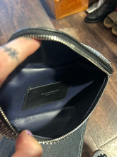 Load image into Gallery viewer, Alexander McQueen Black & silver Leather Studded chain link Purse