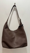Load image into Gallery viewer, BAGGU Brown Recycled Leather Slouchy shoulder strap Purse