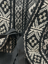 Load image into Gallery viewer, Moschino Black & Tan Wool knit Nordic Bolero Embellished Top, Size 8