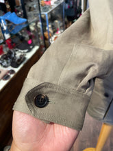 Load image into Gallery viewer, Saint Laurent Tan Cotton/Linen patches Belted Military Jacket, Size 42 AS IS-needs cleaning