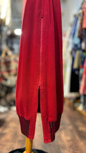 Load image into Gallery viewer, Vintage Issey Miyake red & black 100% cotton zipper accent Skirt, Size 2=M
