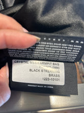 Load image into Gallery viewer, KARA white & black crystal mesh shoulder Purse NWT!