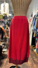 Load image into Gallery viewer, Vintage Issey Miyake red & black 100% cotton zipper accent Skirt, Size 2=M