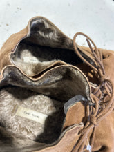 Load image into Gallery viewer, The Row Tan Leather Moccasin shearling lined Shoe, Minor water marks, Size 39