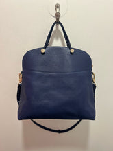 Load image into Gallery viewer, FURLA Navy Leather Size Large Satchel Purse