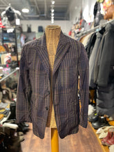 Load image into Gallery viewer, Engineered Garments purple multi cotton & nylon Plaid Button up Blazer, Size XS