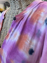 Load image into Gallery viewer, Raquel Allegra Pink &amp; Orange Cotton Tie Dye Maxi Slit Detail Dress, Size 1=Small
