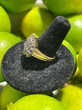 Load image into Gallery viewer, STS made in Thailand 14K gold w/Purple tanzanite ring, Size 7.5