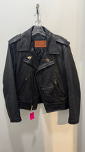 Load image into Gallery viewer, Image Leather SF Black Leather moto style Jacket, Size M