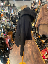 Load image into Gallery viewer, adeptt Black Cotton Hooded Zipper Avant Garde Jacket, Size M