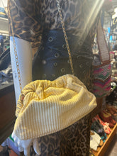 Load image into Gallery viewer, Mansur Gavriel golden yellow Woven chain link Purse