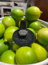 Load image into Gallery viewer, STS made in Thailand 14K gold w/Purple tanzanite ring, Size 7.5