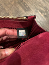 Load image into Gallery viewer, FENDI Burgundy Leather colorblock AS IS Clutch Purse