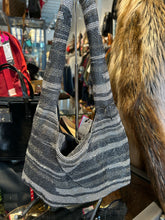 Load image into Gallery viewer, KARA white & black crystal mesh shoulder Purse NWT!