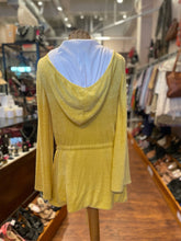 Load image into Gallery viewer, Alice &amp; Olivia Yellow Terry W/Hood Sweater, Size L
