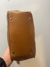 Load image into Gallery viewer, Aeon Camel Leather Tote W/badge, AS IS Wear, duster incl.