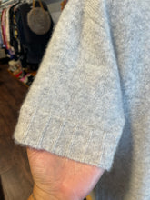 Load image into Gallery viewer, Kristense N Light Gray spun silk Short sleeve Sweater