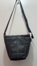 Load image into Gallery viewer, Proenza Schoulder Black Leather contrast stitching Size bucket bag Purse