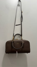 Load image into Gallery viewer, Coach Taupe genuine leather square Gold Hardware Multi strap option Purse