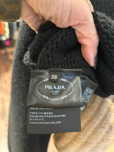 Load image into Gallery viewer, Prada Black Cashmere Blend vneck chunky Sweater