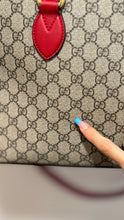 Load image into Gallery viewer, GUCCI tan,red&pink Monogram Detachable strap Purse