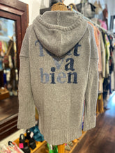 Load image into Gallery viewer, zadig & voltaire Gray Wool Hoodie Zip front Sweater