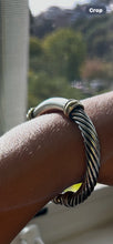 Load image into Gallery viewer, David Yurman two toned 925 & 14k Bracelet W/Clasp
