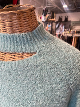 Load image into Gallery viewer, Dodo Bar Or mint Wool Blend collar cut outs Sweater, Size 40