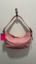 Load image into Gallery viewer, Coach Pink Leather Logo Size Small shoulder Purse