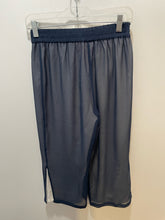 Load image into Gallery viewer, na.mu navy & white cotton & poly mesh Cropped AS IS pulls Pant, Size S