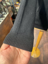 Load image into Gallery viewer, Yves Saint Laurent Vintage Black Merino Wool knit Longsleeve gold buttons Cardigan, AS IS-hole,Size 40