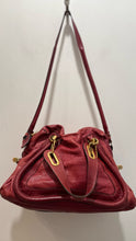 Load image into Gallery viewer, CHLOE Red Leather multi strap option Purse, Gently Worn