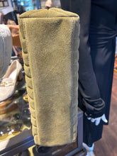 Load image into Gallery viewer, YSL Green Suede Quilted Size Medium Gold Hardware Purse, Duster Incl.