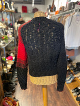 Load image into Gallery viewer, Helmut Lang Black & Red wool & mohair blend knit Sweater, Size XS