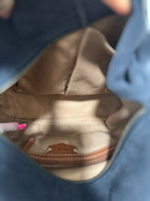 Load image into Gallery viewer, The Sak Blue Suede shoulder Purse
