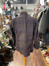 Load image into Gallery viewer, Engineered Garments purple multi cotton & nylon Plaid Button up Blazer, Size XS
