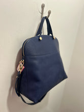 Load image into Gallery viewer, FURLA Navy Leather Size Large Satchel Purse