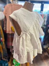 Load image into Gallery viewer, Cinq a' Sept White Cotton Flare NWT Top