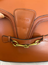Load image into Gallery viewer, GUCCI Chestnut Leather Horsebit crossbody Purse w/extra strap, duster incl.