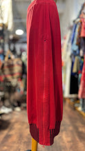 Load image into Gallery viewer, Vintage Issey Miyake red & black 100% cotton zipper accent Skirt, Size 2=M