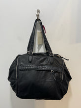 Load image into Gallery viewer, LIEBESKIND Black Leather braided strap multi pocket Purse