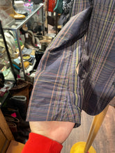 Load image into Gallery viewer, Engineered Garments purple multi cotton & nylon Plaid Button up Blazer, Size XS