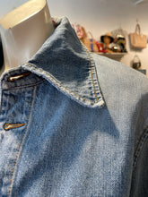 Load image into Gallery viewer, Sefr Blue Cotton Denim button longsleeve Jacket, Current, Size Small