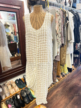 Load image into Gallery viewer, Dress to Kill Beige Gingham Sleeveless sheer Dress
